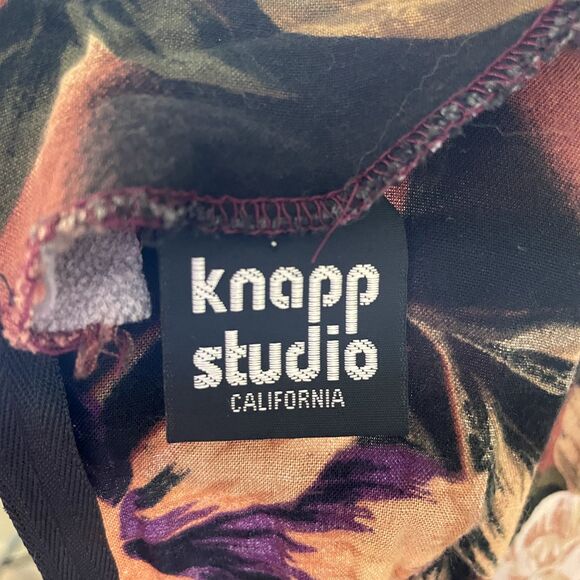 Knapp Studio Women Floral Casual Fall Autumn Colors Woman Wrap Mini Dress - Picture 11 of 14